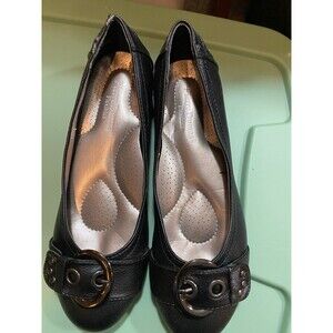 Pierre Dumas Flexibles Memory Foam Black 8.5  Flat Shoes NIB high end lo…